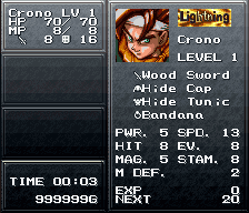 Crono with 999999G