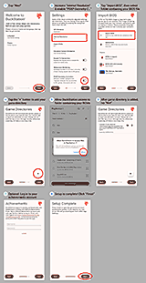 The first time setup wizard