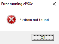 cdrom not found