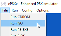 Loading an ISO from the Run menu
