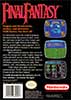 Final Fantasy NES, Box back