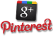 Google+ and Pinterest logos
