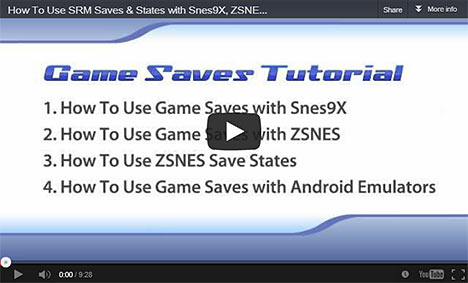 SNES Game Save Tutorial on YouTube