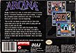 Arcana, North American box (back)
